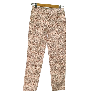 Sportscraft Womens  Size 6 Capris Pants Floral / Maroon / White 