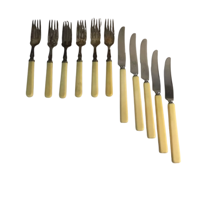 Vintage Assorted Knives and Forks as pictured