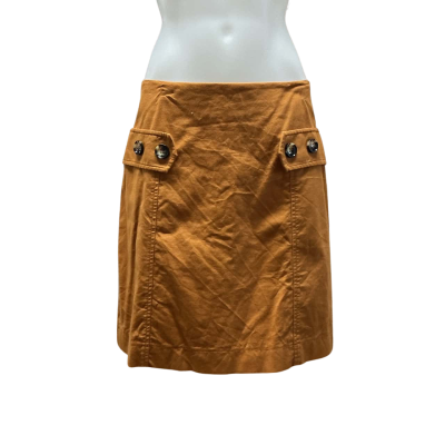Cue Womens Size 10 Mini Skirt Mustard 