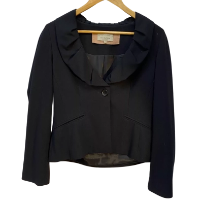  Veronika Maine size 10 black blazer