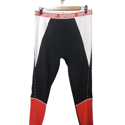 Superdry Womens  Size 12 Leggings Black  