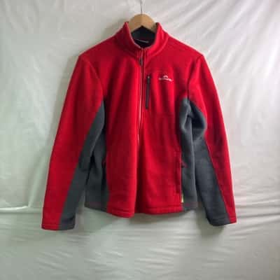 Kathmandu Womens Size 14 Polartec Fleece Jacket Grey / Red 