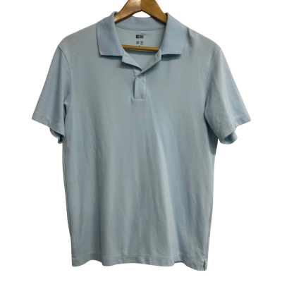 Uniqlo Mens Size M Blue Polo Shirt 