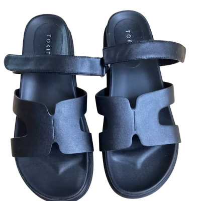 Tokito slide sandals BNWOT Size 10 Black  
