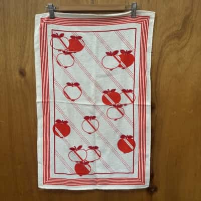 Vintage Red Apple Tea Towel (Made in Brazil)