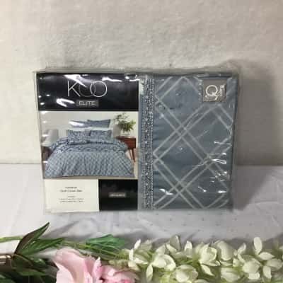 KOO Elite Tianna Jacquard Queen Quilt Cover Set (new)