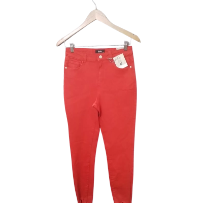 Dotti Womens  Size 10 Skinny Leg Pants Red 