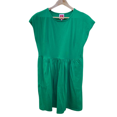 Made 590  Womens  Size XS Babydoll Dress / Mini Dress Green 
