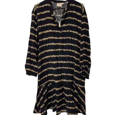 Womens ELK  Size 14 Casual Dress Black  / Yellow 