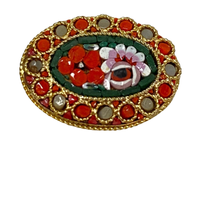 MICRO MOSAIC Brooch