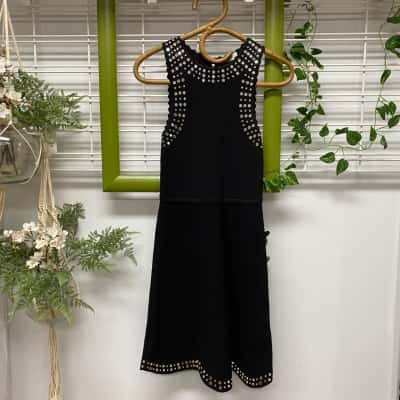 Sandro Womens  Size 36 Mini Dress Black  