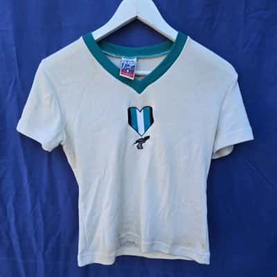 AFL vintage Womens  Size L  T-shirts / V-Neck Top White 