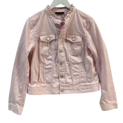 Talbots Womens Size L Denim Jacket Pink  