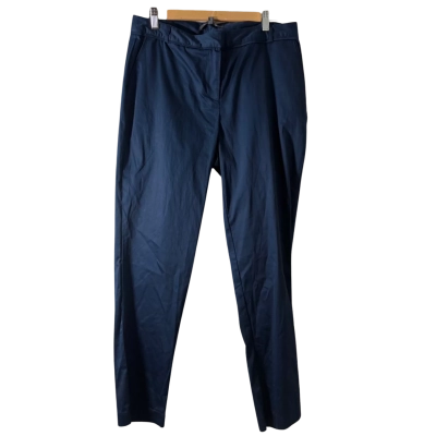 Liz Jordan Womens  Size 12 Straight Leg Pants Navy Blue 