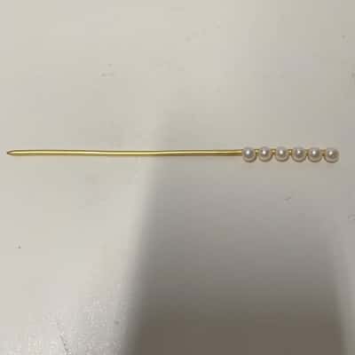 Fresh Water Gold Coloured and Pearl Hair Pin