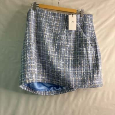 Label Womens  Size 18 Midi Skirt Blue / Pattern 
