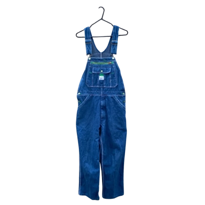 Unisex Liberty Size 34 / 30 Overalls Blue / Gold / Green 