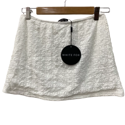 White Fox Womens  Size M Mini Skirt Cream 