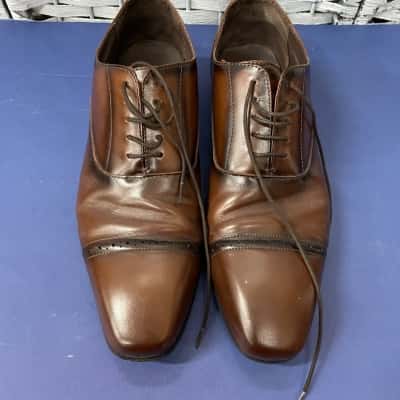 Blaq Mens  Size 44 Brown Dress Shoes