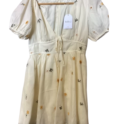 Billy J Womens  Size 8 Mini Dress Yellow 