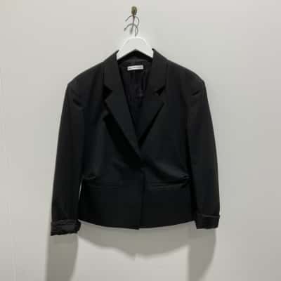REJINA PYO Womens Blazer Size 14 Black  