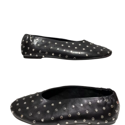 Walnut Melbourne Ziggy Ballet Womens  Size 41 Flats Black  / Silver Studs