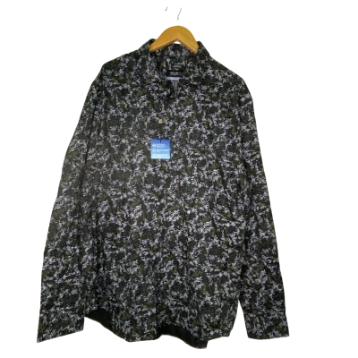  Awearness Mens  Size XL Long Sleeve Shirt Black  / Green / Grey / Pattern 