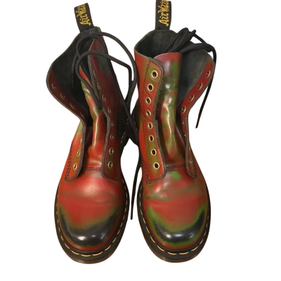 Dr Martens Womens  Size 6 Boots Green / Pattern / Red 