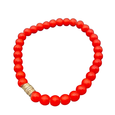  Womens Bracelet Red / Silver 