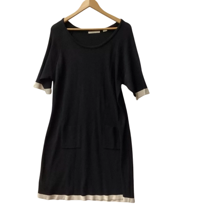 Jane Lamerton Womens  Size 18 Casual Dress Beige / Black  G