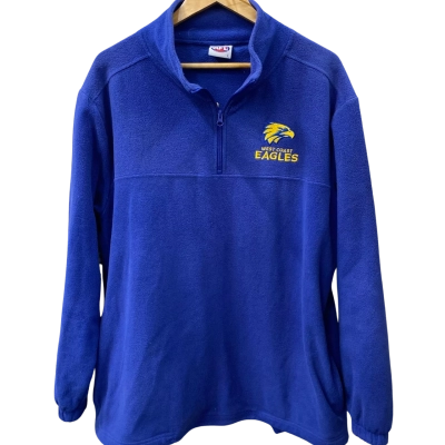 AFL Mens Eagles Size L long sleeved Jersey Blue / Yellow 