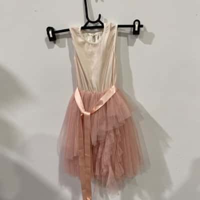 Designer Kidz Tutu Dress Kids  Size 6 Pink  