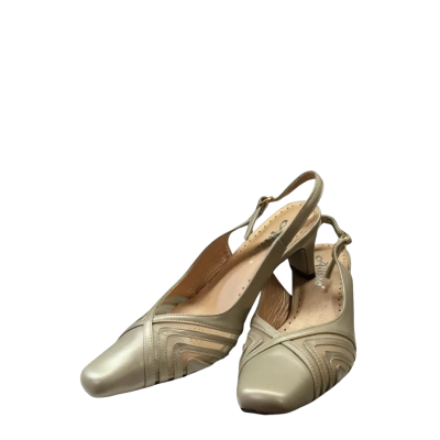 ALLINO Womens Size 7 Heels Silver 