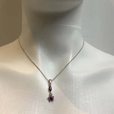 COSTUME -Womens Necklace+Pendant+Earrings Set - Floral #27