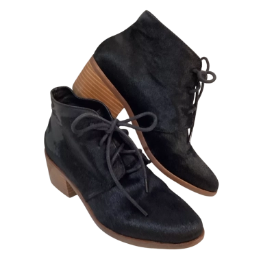 Isabella Anselmi Womens Size 37 Leather Boots Black  