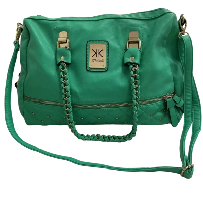 Kardashian Kollection turquoise PU handbag 
