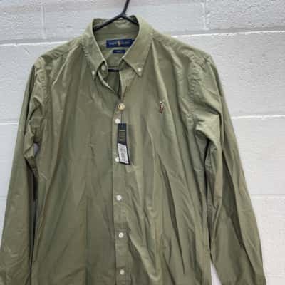 Ralph Lauren Mens Long Sleeve Shirt Green 