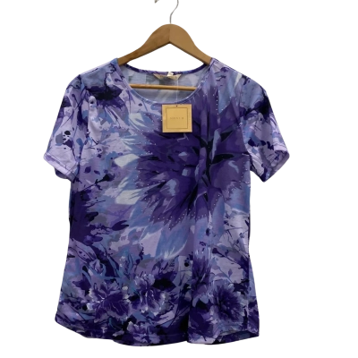 Noni B Women's Size S Short Sleeve Top Purple RRP$90