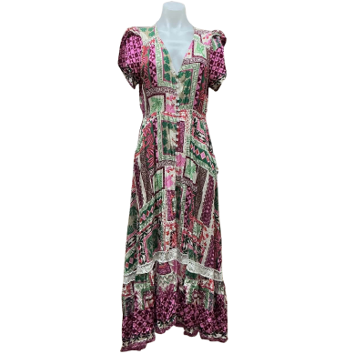Jaase Womens Size XL Maxi Dress Multicoloured / Pattern 