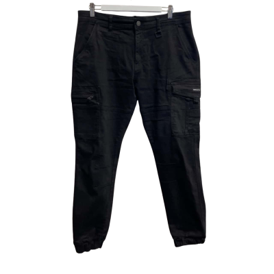 Henleys Mens Size 34 Straight Leg Jeans Black  