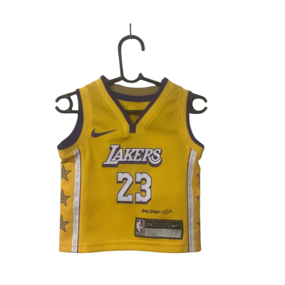 Kids NBA/Nike Size 12m Lakers Basketball Jersey Yellow / White / Purple