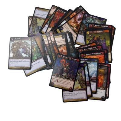 62 Warcraft trading cards 