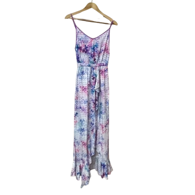 BNWT Bettina Liano Womens Size 8 Purple print dress 