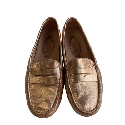 Tod's Size 36 Loafers Rose Gold 