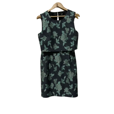 Oasis Womens  Size 12 Green / Navy Blue 