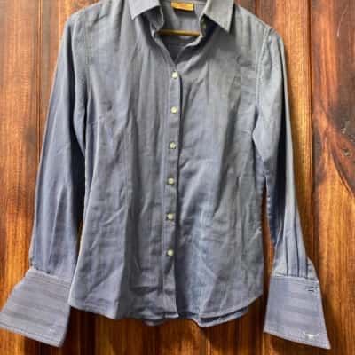 R.M. Williams Womens  Size 10 Blue shirt 