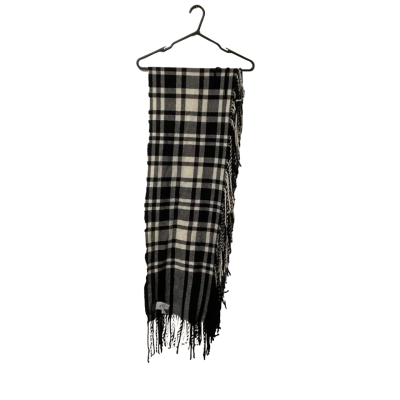 Womens Polo Ralph Lauren One Size Black  / White Scarf 