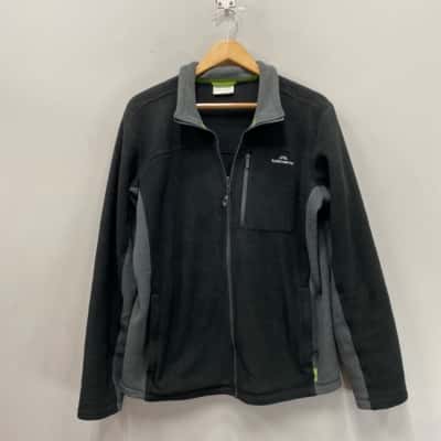Kathmandu Polatec Mens  Size L Fleece Jacket Black  / Grey 