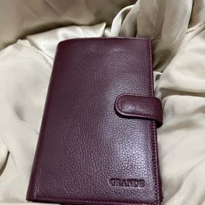  Grande Mens Leather Wallet Burgundy 