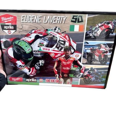 Eugene Laverty signed Picture frame 